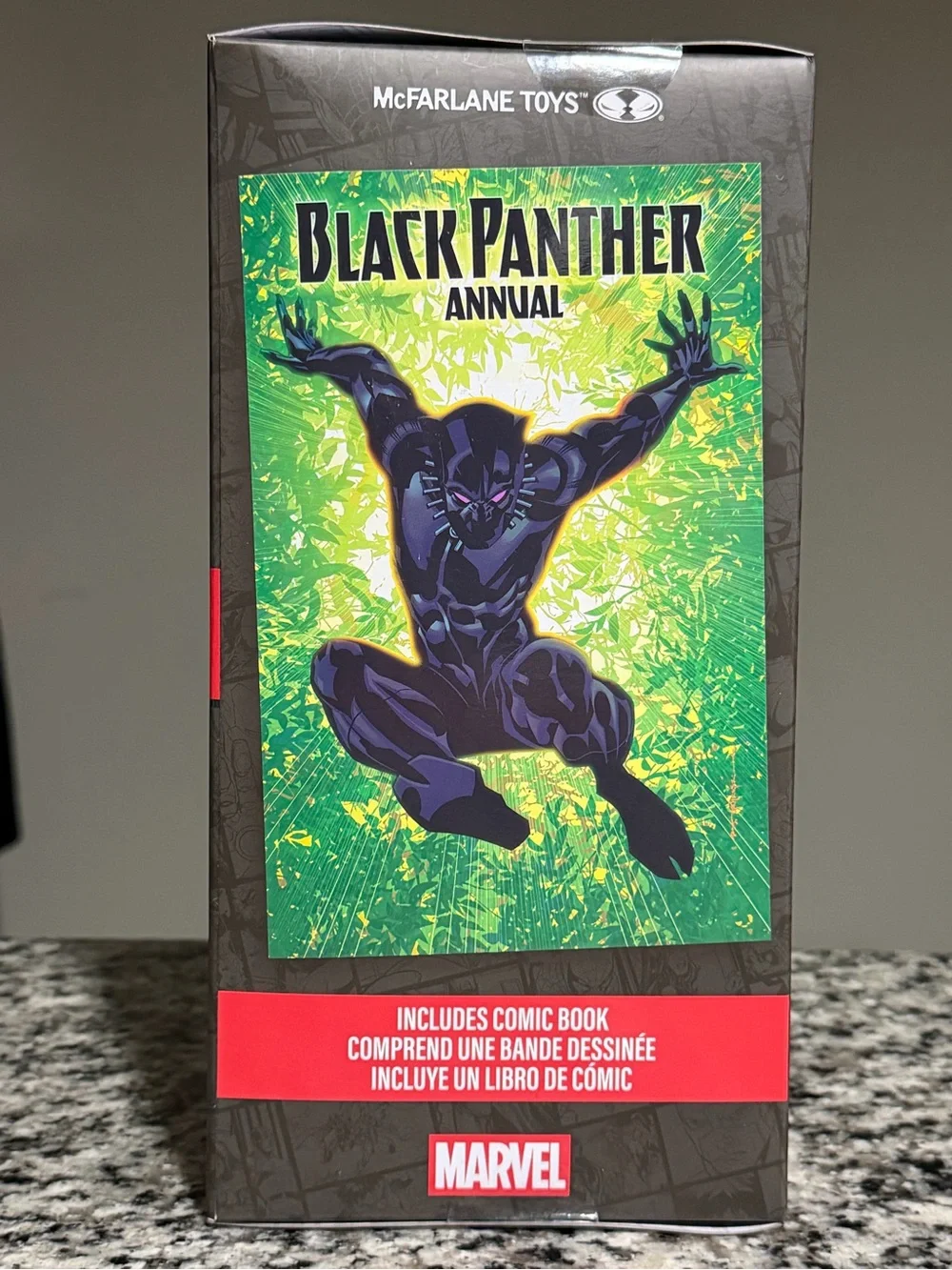 Marvel Black Panther Figure — Black with Green Base